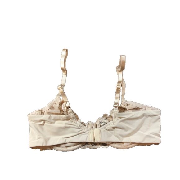Natori Balconette Tan Mesh Lace Adjustable Straps Bra 34B - Picture 2 of 6
